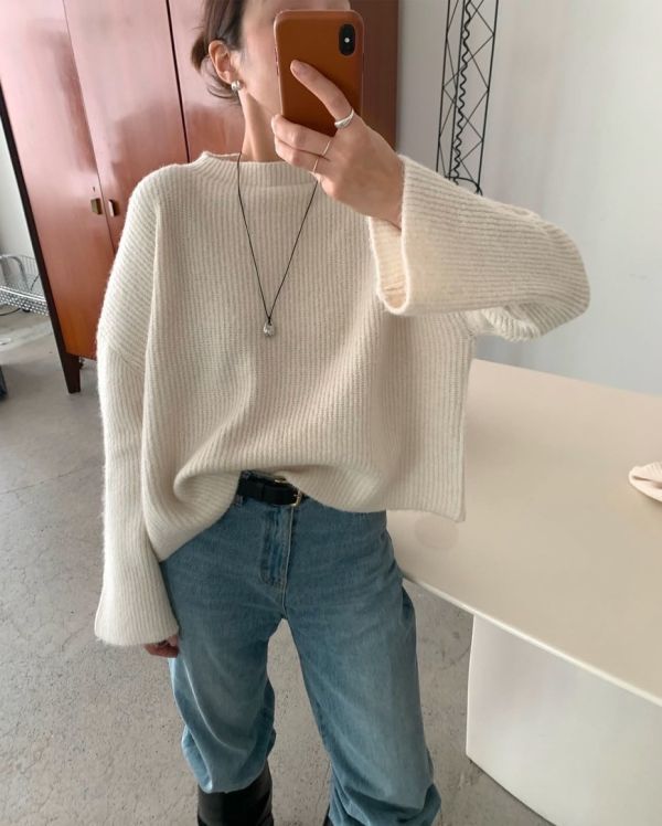 雙層溫柔感針織毛衣+披肩set(3色) 