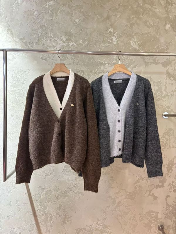 簡約設計拼色層次毛衣(2色) 