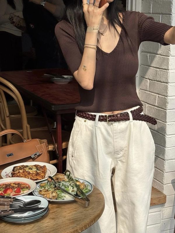 簡約不刻意的好看-雙面穿V領針織衣(3色) 