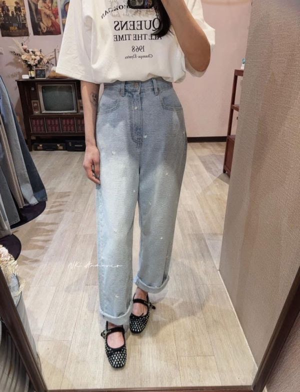 溫柔小細節愛心丹寧褲 