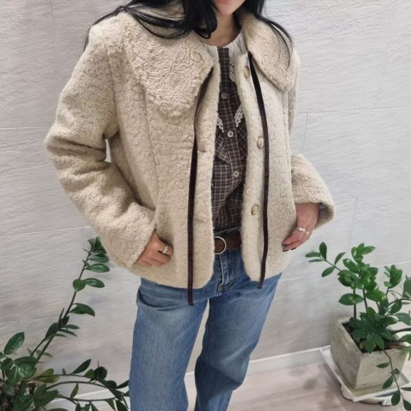 冬日的溫柔氛圍Q毛外套(領子可拆) 