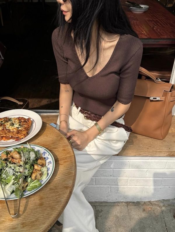 簡約不刻意的好看-雙面穿V領針織衣(3色) 