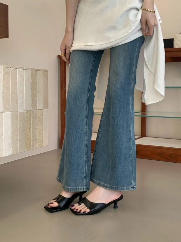 穿出乾淨又有個性-套趾低跟鞋(4色) 