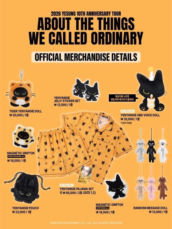 Yesung『WE CALLED ORDINARY』MD(僅提供匯款/訂購前請務必詳閱商品說明) 