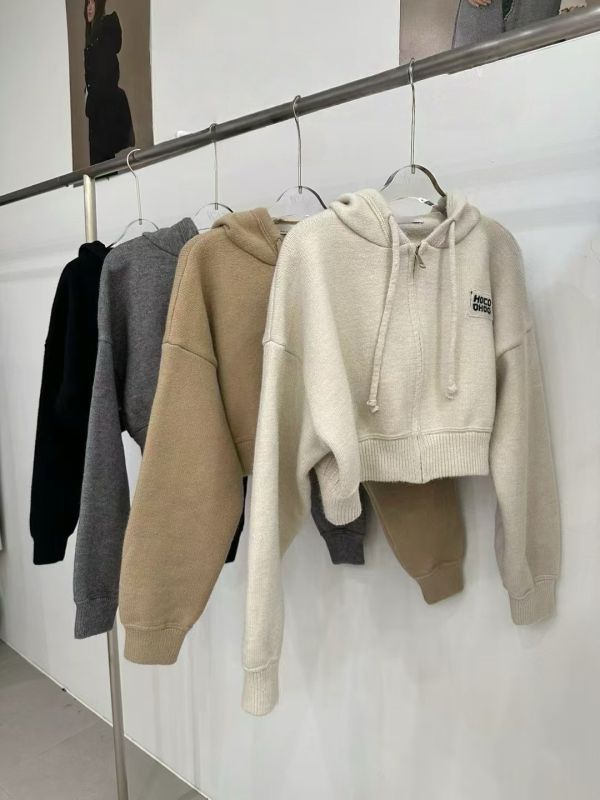 柔軟不厚重針織連帽外套(4色) 