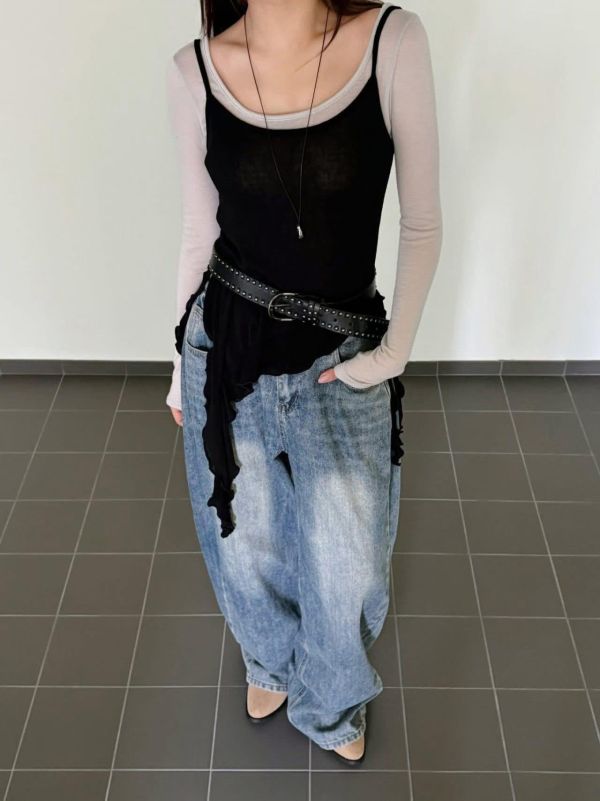 層次穿搭細帶背心(3色) 