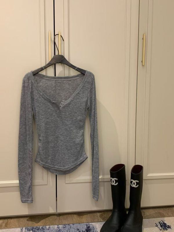 彈性親膚簡約羊毛薄tee(7色) 