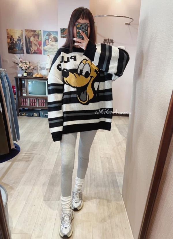 布魯托厚磅條紋針織(男女同款) 