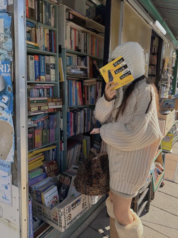 冬天只想穿這件-粗針配色毛衣(2色) 