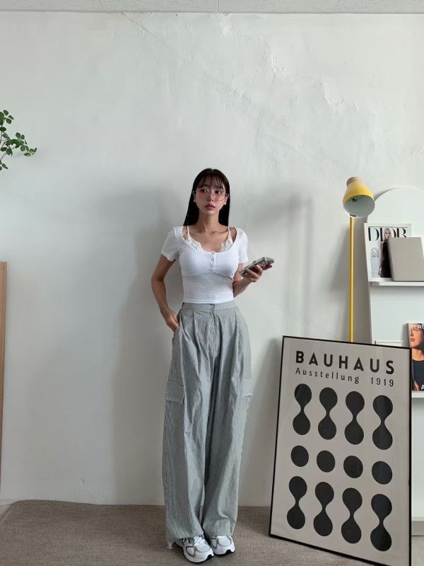 簡約小性感蕾絲背心tee(4色) 