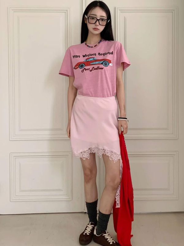 有型的日常感美式復古車tee(4色) 