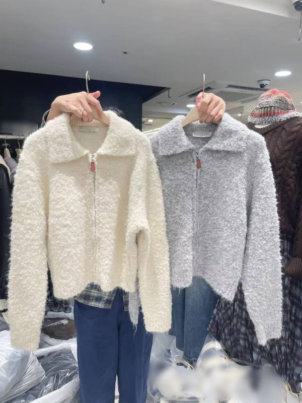 溫柔毛絨感立領上衣外套(3色) 