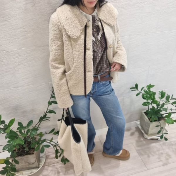 冬日的溫柔氛圍Q毛外套(領子可拆) 