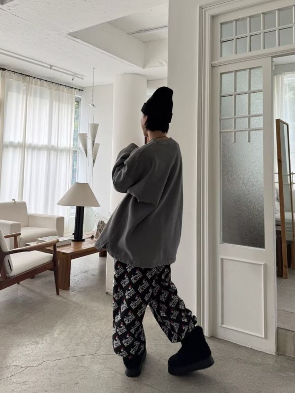 內磨毛厚磅水洗米奇踢(3色) 