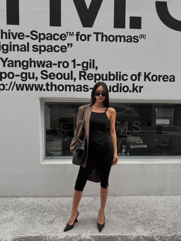 修身開衩內搭褲(4色) 