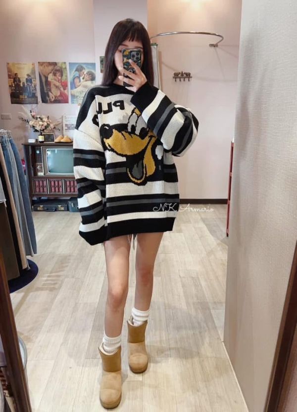 布魯托厚磅條紋針織(男女同款) 