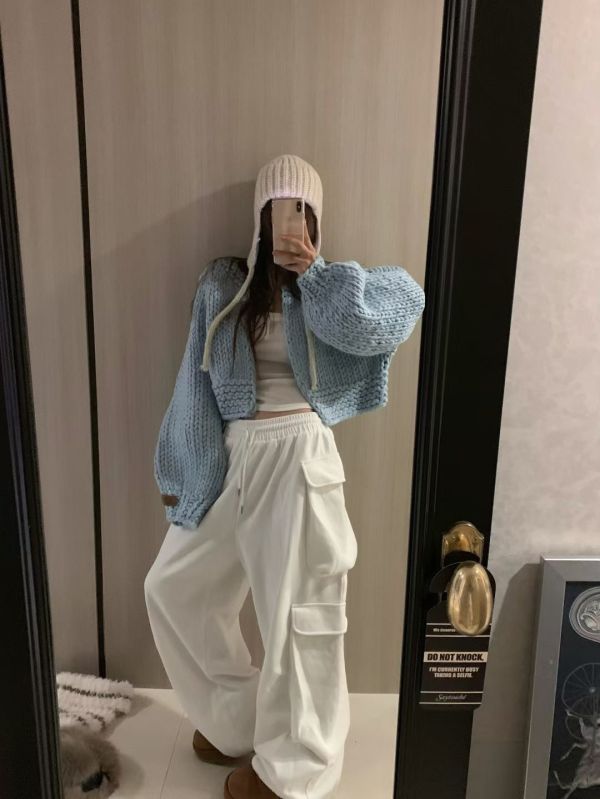 超爆好看手工羊毛針織外套(5色) 