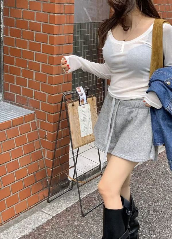 彈性親膚簡約羊毛薄tee(7色) 