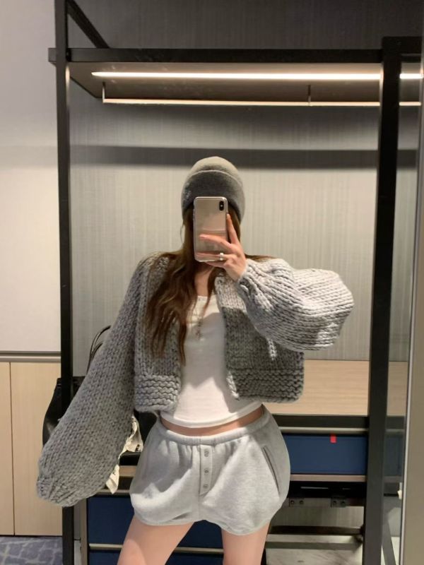 超爆好看手工羊毛針織外套(5色) 