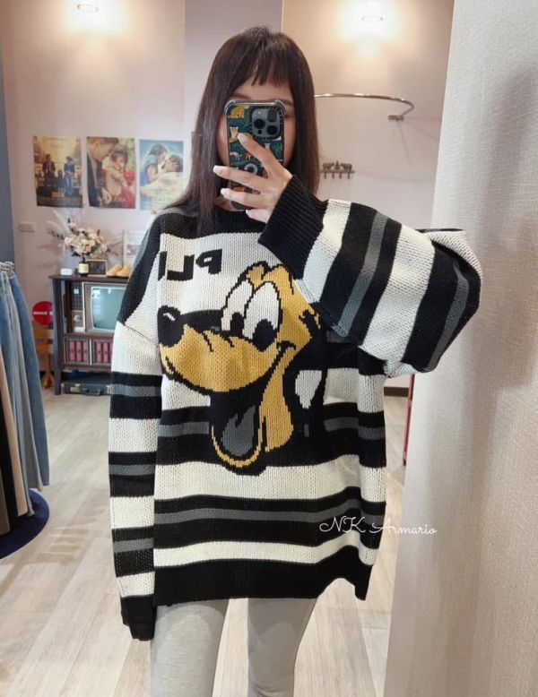 布魯托厚磅條紋針織(男女同款) 