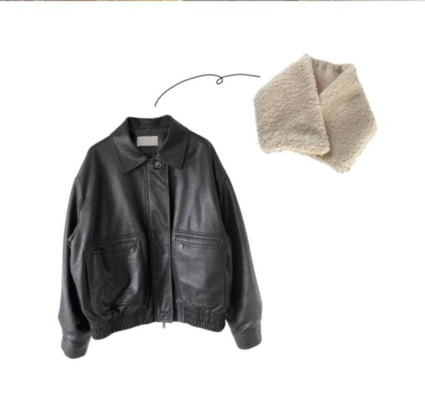 穿出冬日的俐落溫度-毛領皮外套 