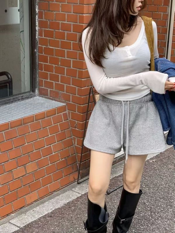 彈性親膚簡約羊毛薄tee(7色) 