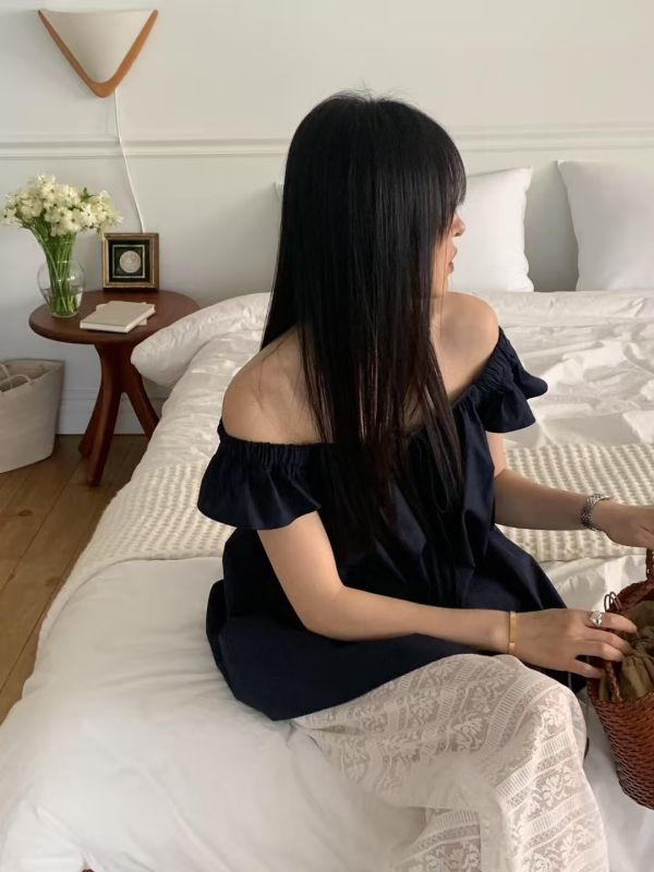 2穿小優雅蝴蝶結背心(也可以一字領 3色) 