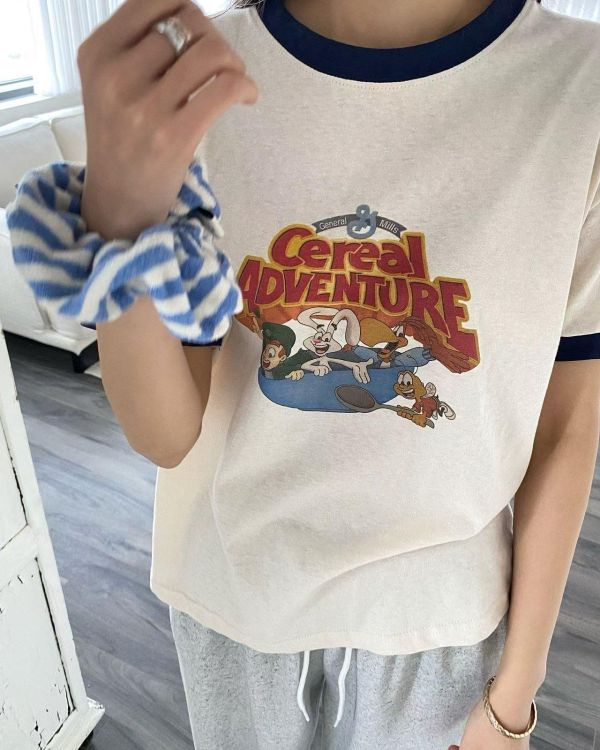 俏皮復古配色tee(4色) 