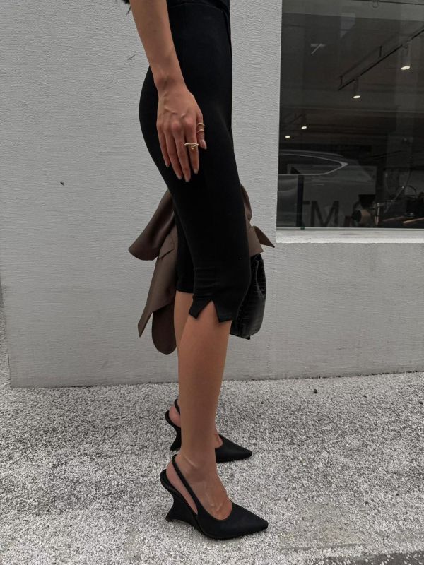 修身開衩內搭褲(4色) 