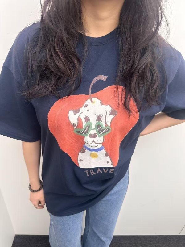 營造隨性感狗狗tee(2色) 