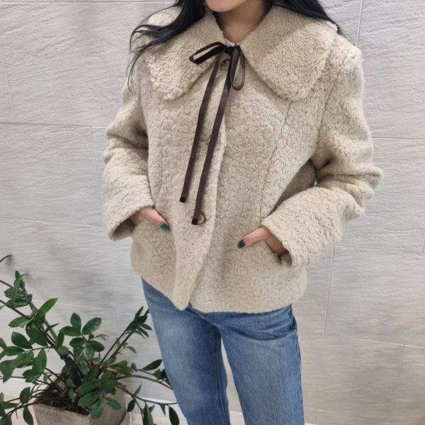 冬日的溫柔氛圍Q毛外套(領子可拆) 