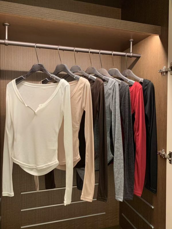 彈性親膚簡約羊毛薄tee(7色) 