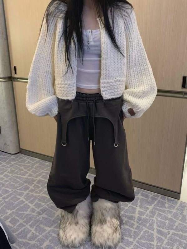 超爆好看手工羊毛針織外套(5色) 