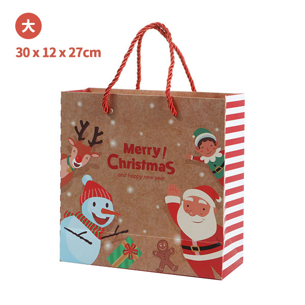 聖誕禮物提袋 (大) 30x27x12 cm 