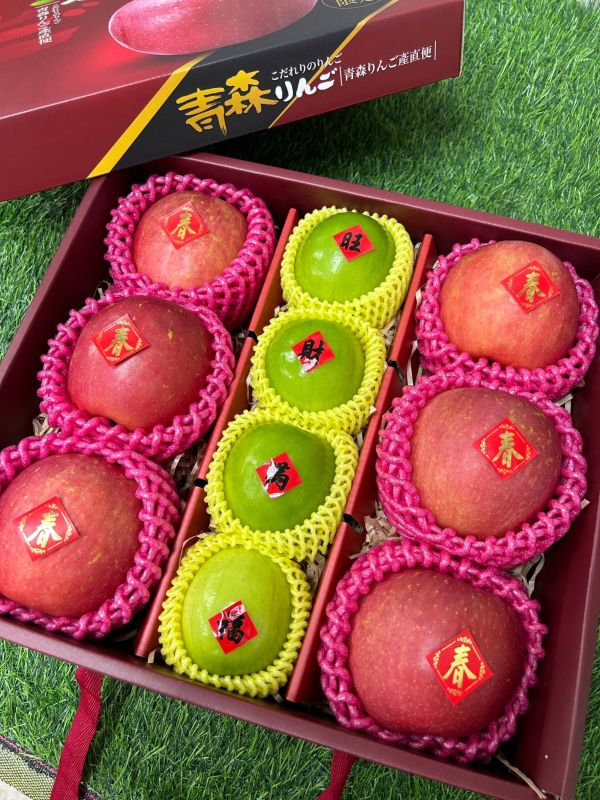 <精緻禮盒>青森蘋果蜜棗九宮格禮盒 