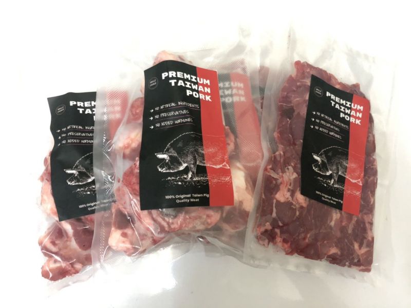 溫體黑毛豬~五花肉條(三層肉) 約600克±10% 