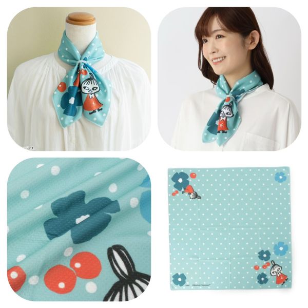 Moomin 抗UV涼感圍脖絲巾 