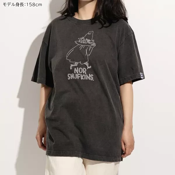 Moomin 角色手染刺繡T恤 