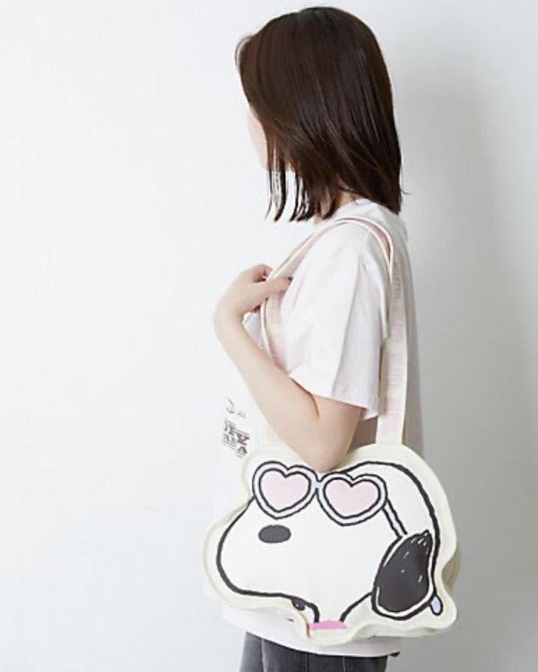 日本三越伊勢丹限定 MILKFED. × PEANUTS 史努比造型托特包 