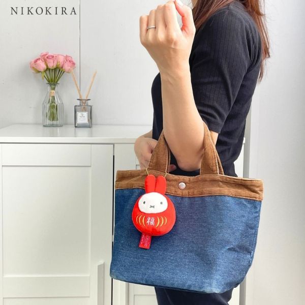 米菲新年達摩造型玩偶吊飾 