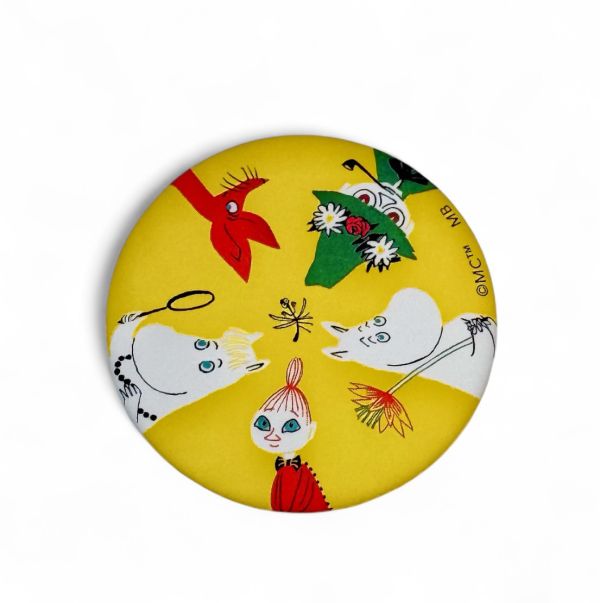 朵貝與姆明展 錫製徽章 