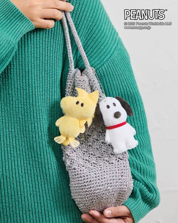PEANUTS 小夥伴扁扁絨毛吊飾 