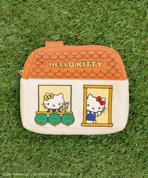 ACCOMMODE × Hello Kitty  復古小屋造型刺繡收納包 