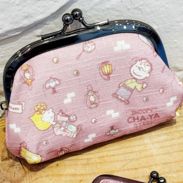 史努比茶屋 小樽店限定 和服口金包 