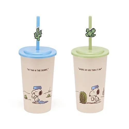Garden 史努比吸管水杯2入組 
