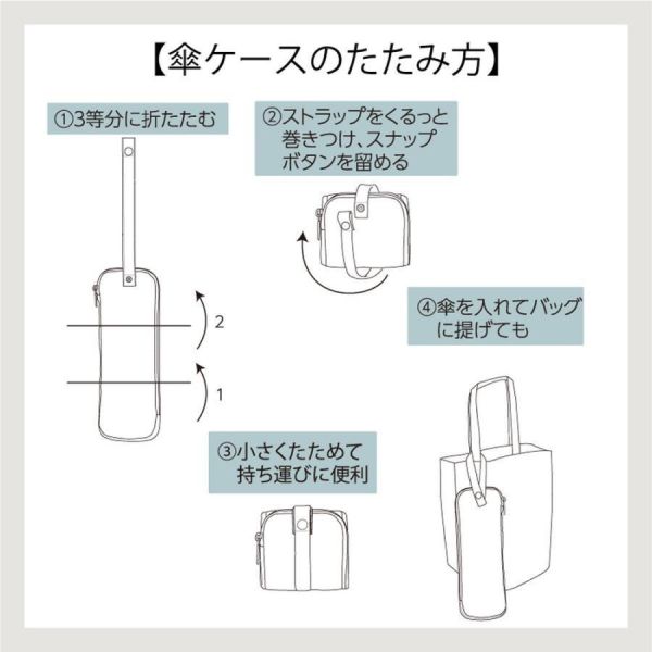 miffy 格紋摺疊傘收納套 