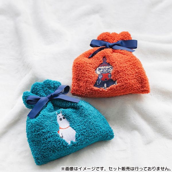 MOOMIN 絨毛襪收納束口袋組 