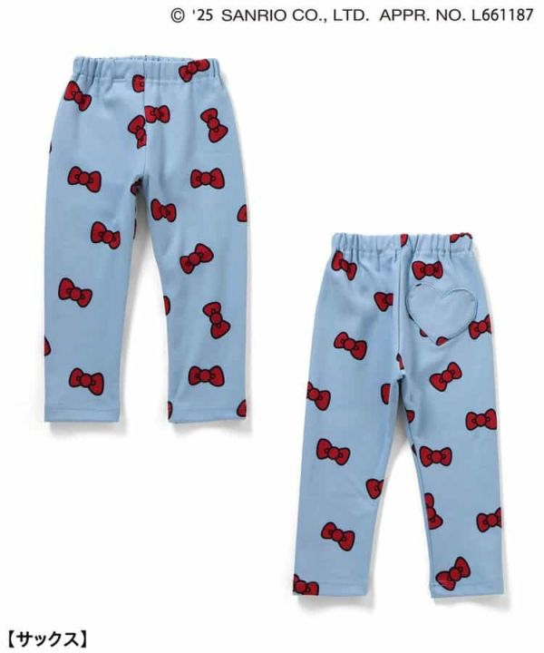 ampersand kitty立體毛絨蝴蝶結兒童套裝100cm(藍) 