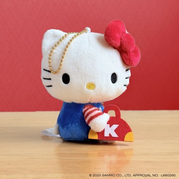 Hello Kitty 復古毛絨玩偶吊飾 