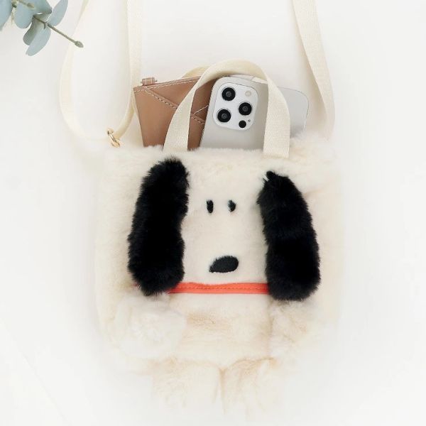 Rootote 史努比毛絨身形 提背兩用包 